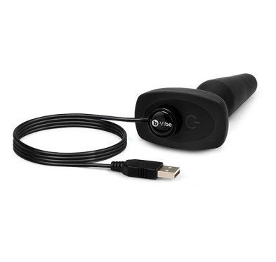 Zdalnie sterowany plug analny - B-Vibe Trio Plug Black